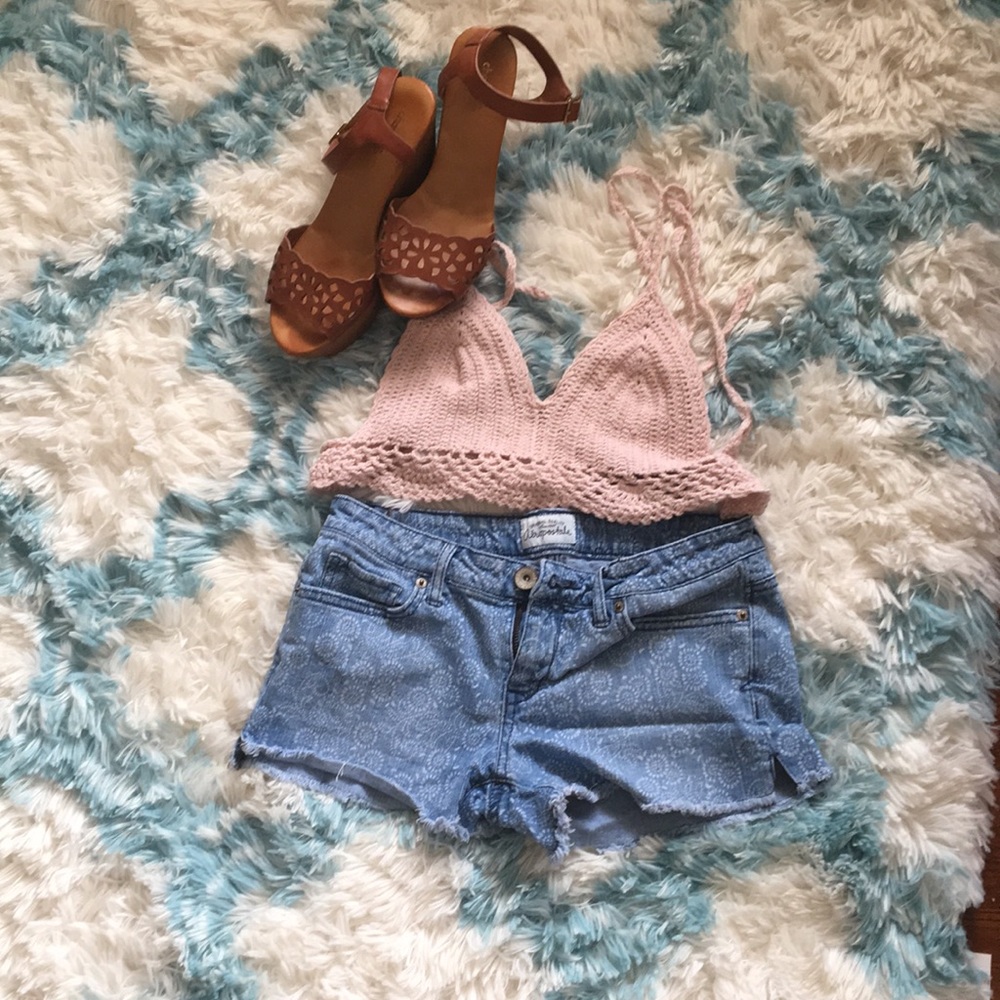Denim shorts